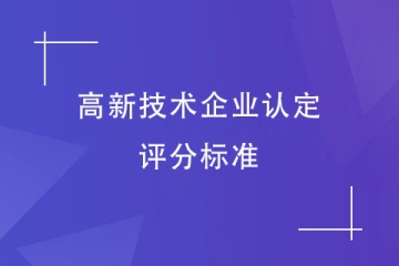 2024年河南省高新技术企业认定，各项指标评分标准