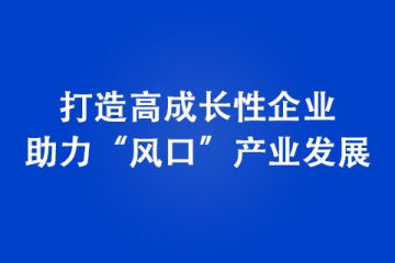 洛阳打造高成长性企业 助力“风口”产业发展