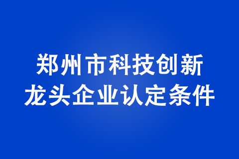 如何申请郑州市科技创新龙头企业