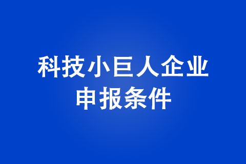 郑州市科技小巨人企业申报条件