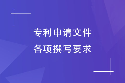 专利申请文件各项撰写要求